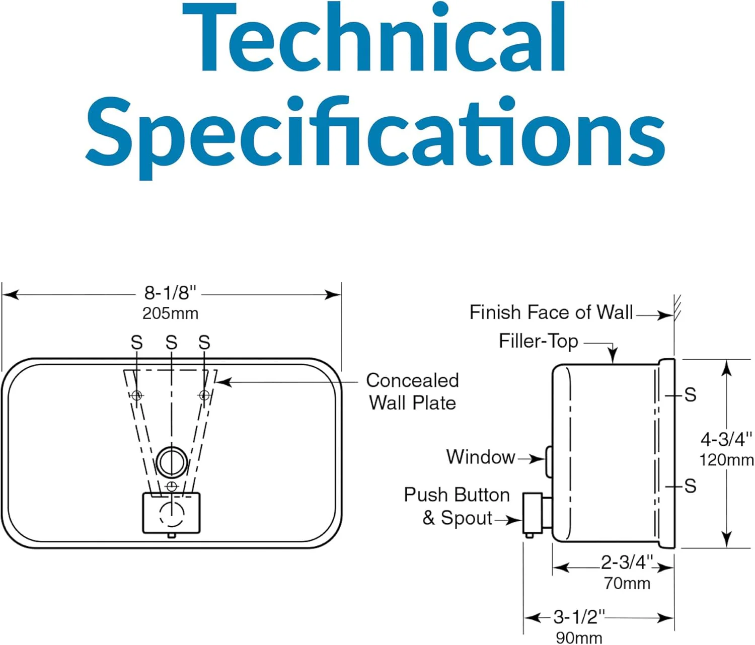 Bobrick B-2112 Commercial Liquid Soap Dispenser, Surface-Mounted, Manual-Push, Stainless Steel - 40 Oz - Image 17