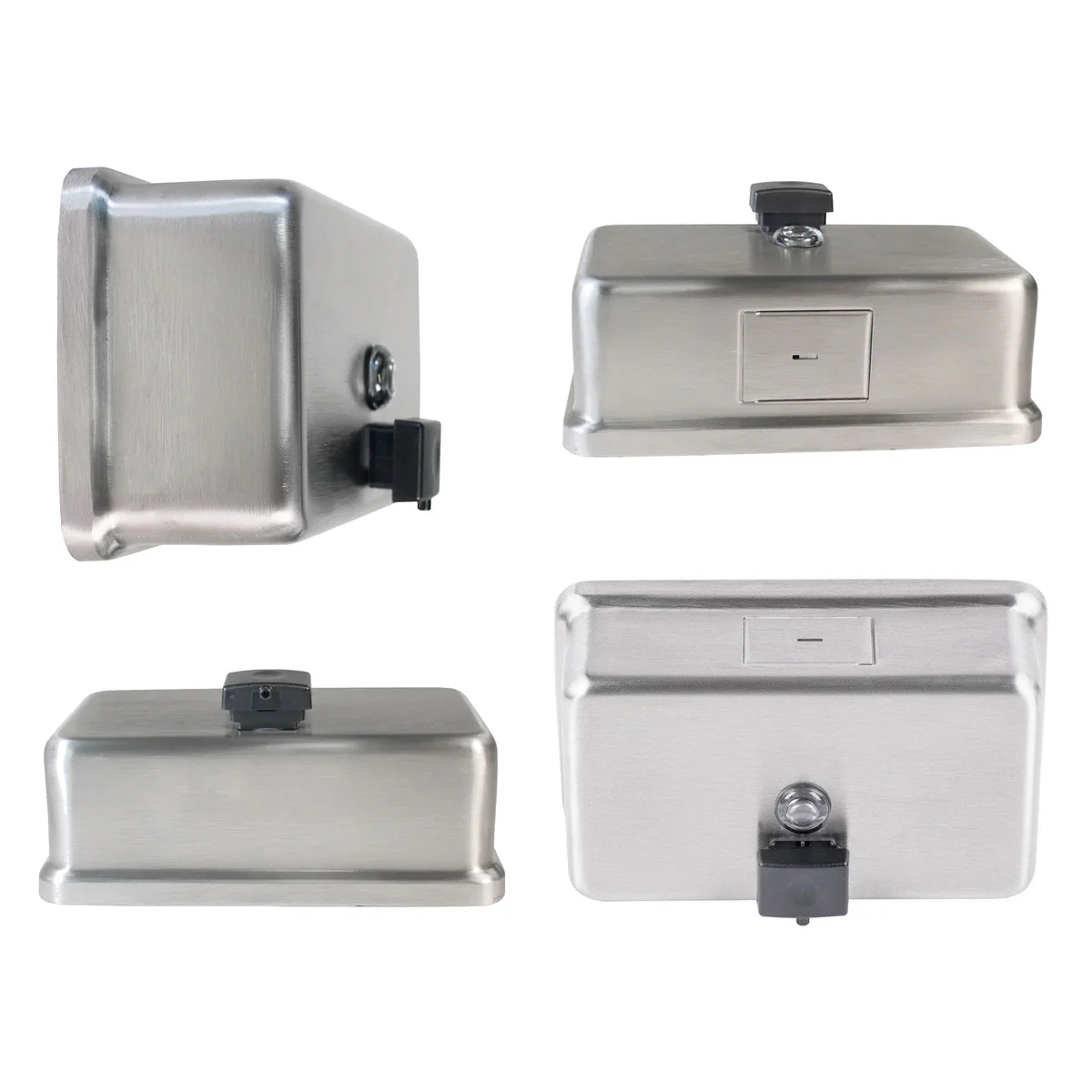 Bobrick B-2112 Commercial Liquid Soap Dispenser, Surface-Mounted, Manual-Push, Stainless Steel - 40 Oz - Image 8