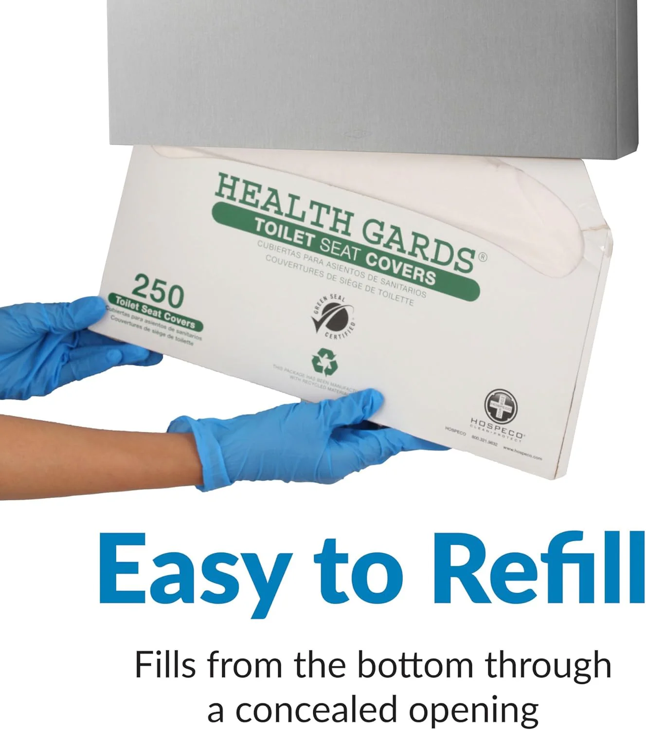 Bobrick B-221 Commercial Toilet Seat Cover Dispenser, Surface-Mounted, Stainless Steel - Image 23