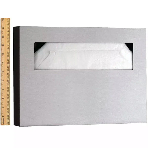 Bobrick B-221 Commercial Toilet Seat Cover Dispenser, Surface-Mounted, Stainless Steel - Image 6