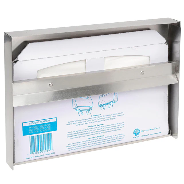 Bobrick B-221 Commercial Toilet Seat Cover Dispenser, Surface-Mounted, Stainless Steel - Image 9