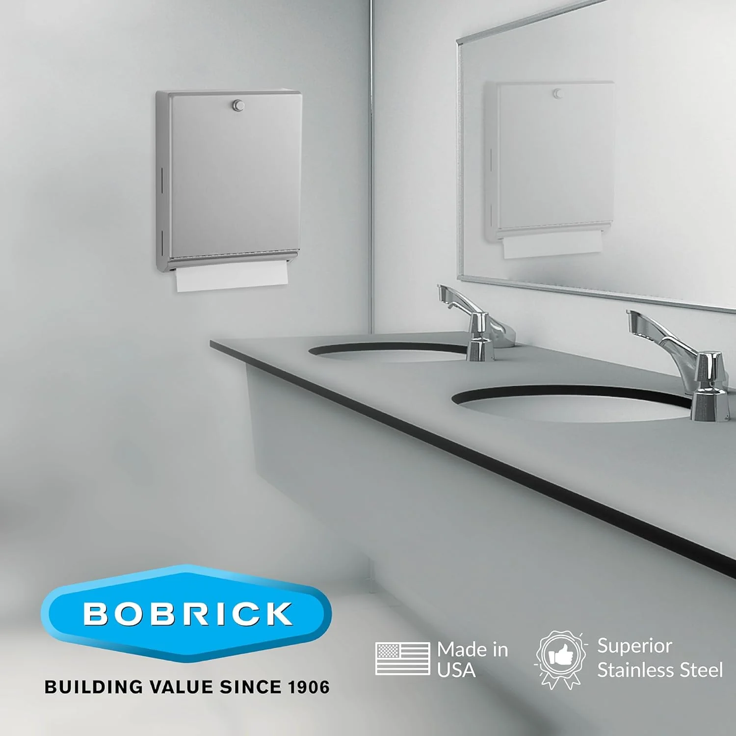 Bobrick B-2620 Commercial Paper Towel Dispenser, Surface-Mounted, Stainless Steel - Image 28
