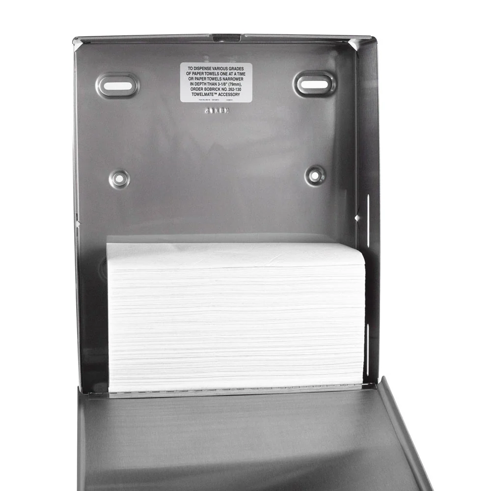 Bobrick B-2620 Commercial Paper Towel Dispenser, Surface-Mounted, Stainless Steel - Image 6