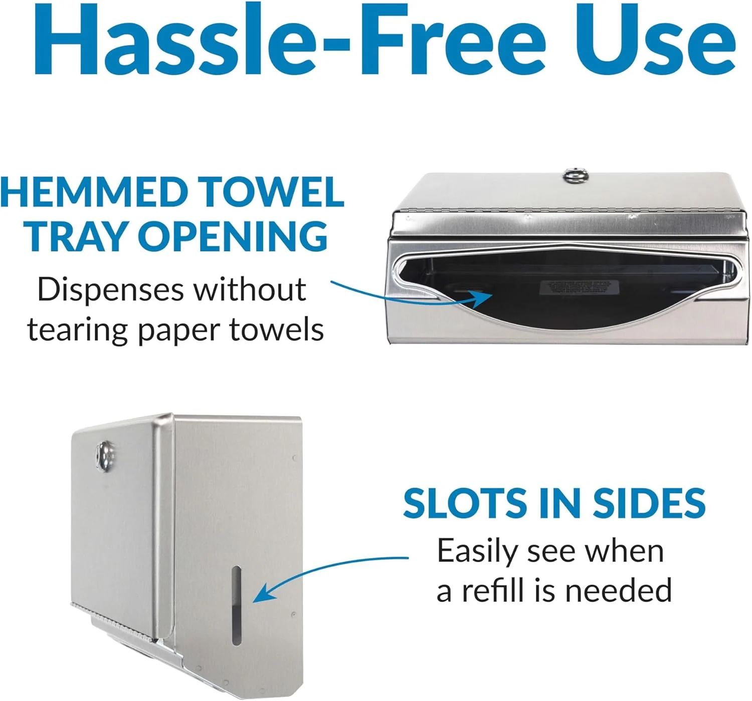 Bobrick B-26212 Commercial Paper Towel Dispenser, Surface-Mounted, Stainless Steel - Image 18