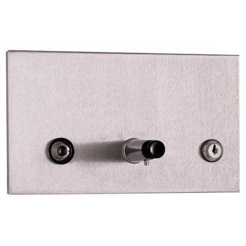 Bobrick B-306 Commercial Fluid Soap Dispenser, Recessed-Mounted, Manual-Push, Stainless Steel - 45 Oz - Image 5