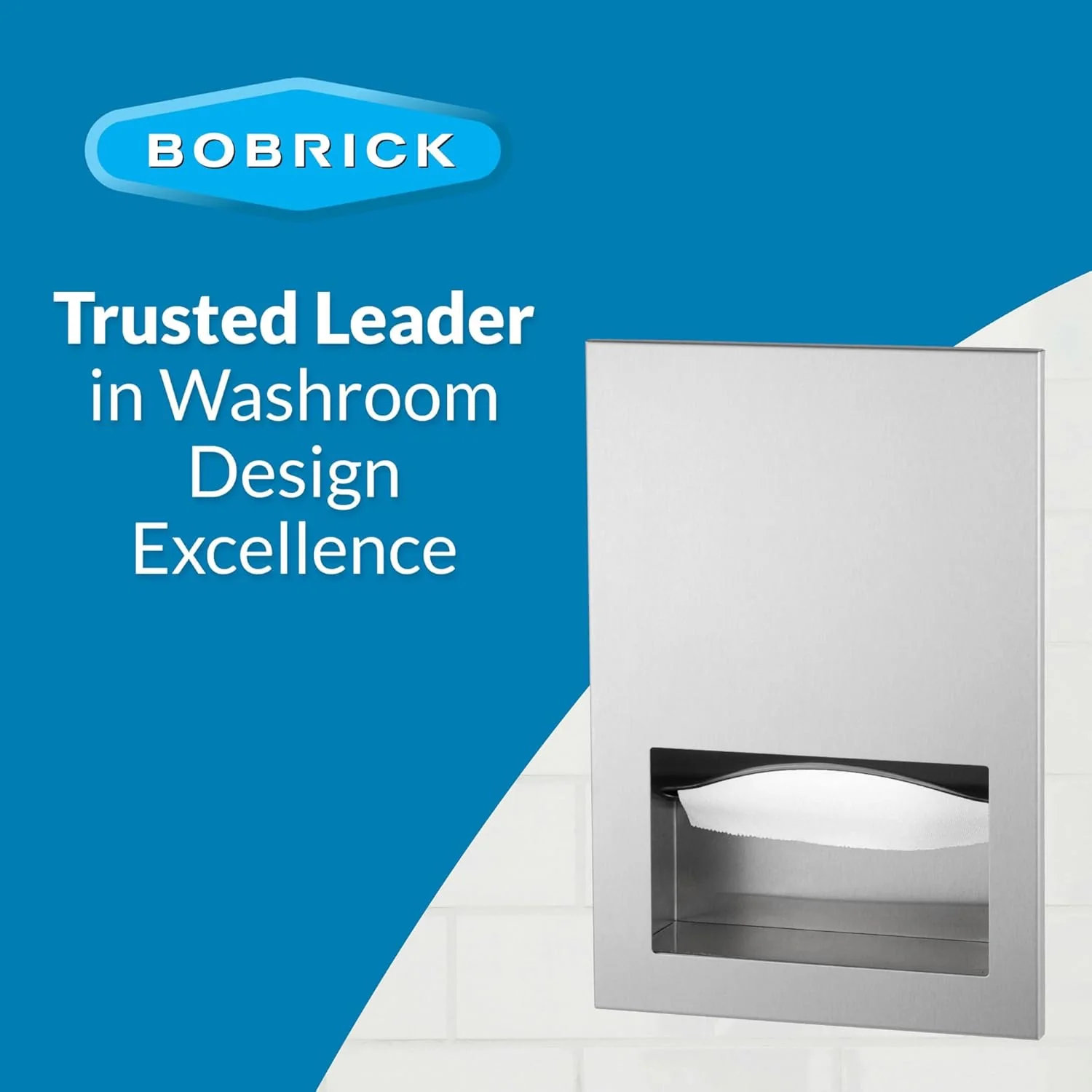 Bobrick B-35903 Commercial Paper Towel Dispenser, Recessed-Mounted, Stainless Steel - Image 13
