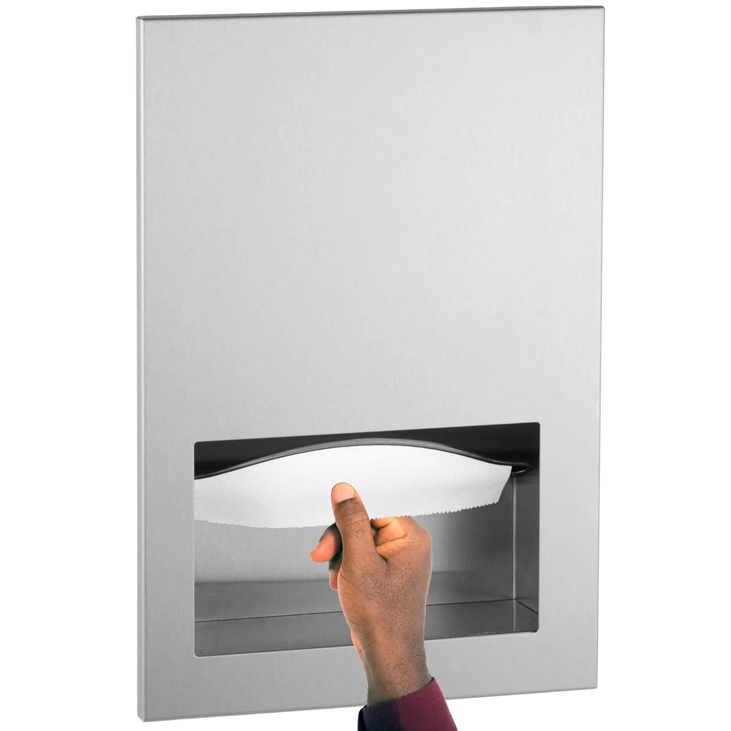 Bobrick B-35903 Commercial Paper Towel Dispenser, Recessed-Mounted, Stainless Steel - Image 6
