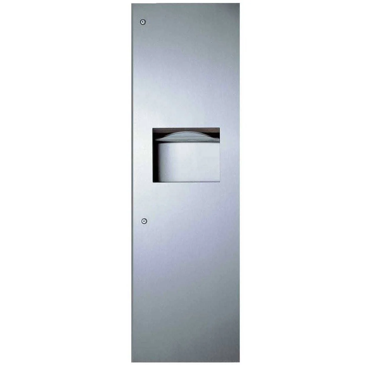Bobrick B-39003 Combination Commercial Paper Towel Dispenser/Waste Receptacle, Recessed-Mounted, Stainless Steel - Image 5