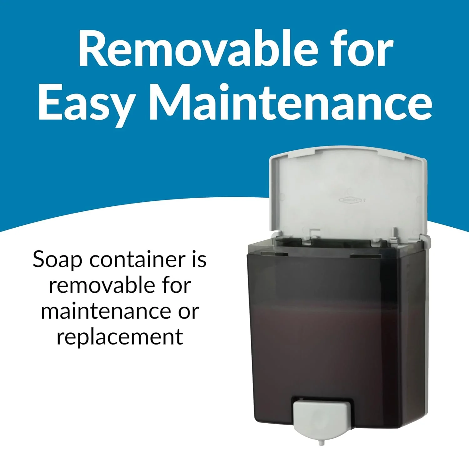 Bobrick B-40 Commercial Liquid Soap Dispenser, Surface-Mounted, Manual-Push, Plastic - 40 Oz - Image 12