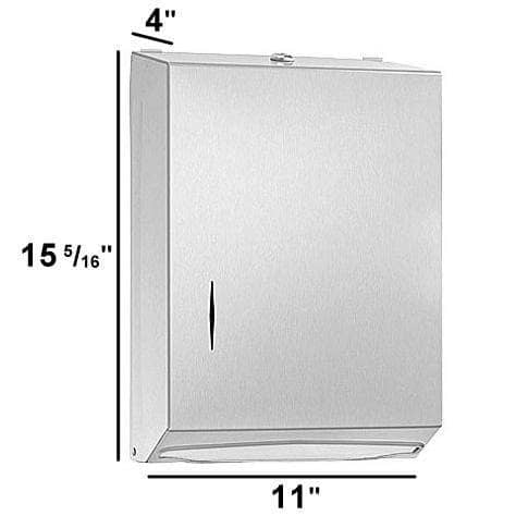 Bradley 250-15 Commercial BX-Paper Towel Dispenser, Surface-Mounted, Stainless Steel - Image 7