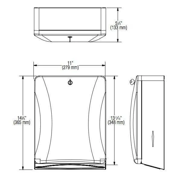 Bradley 2A10-11 Commercial Paper Towel Dispenser, Surface-Mounted, Stainless Steel - Image 5