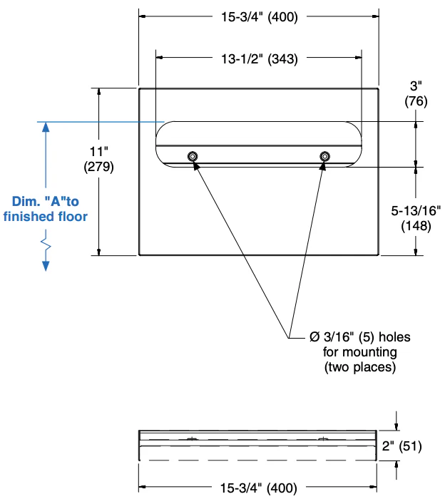 Bradley 5831-00 Seat Cover Dispenser, Low Capacity, Surface-Mounted, Satin Finish, Stainless Steel - Image 4