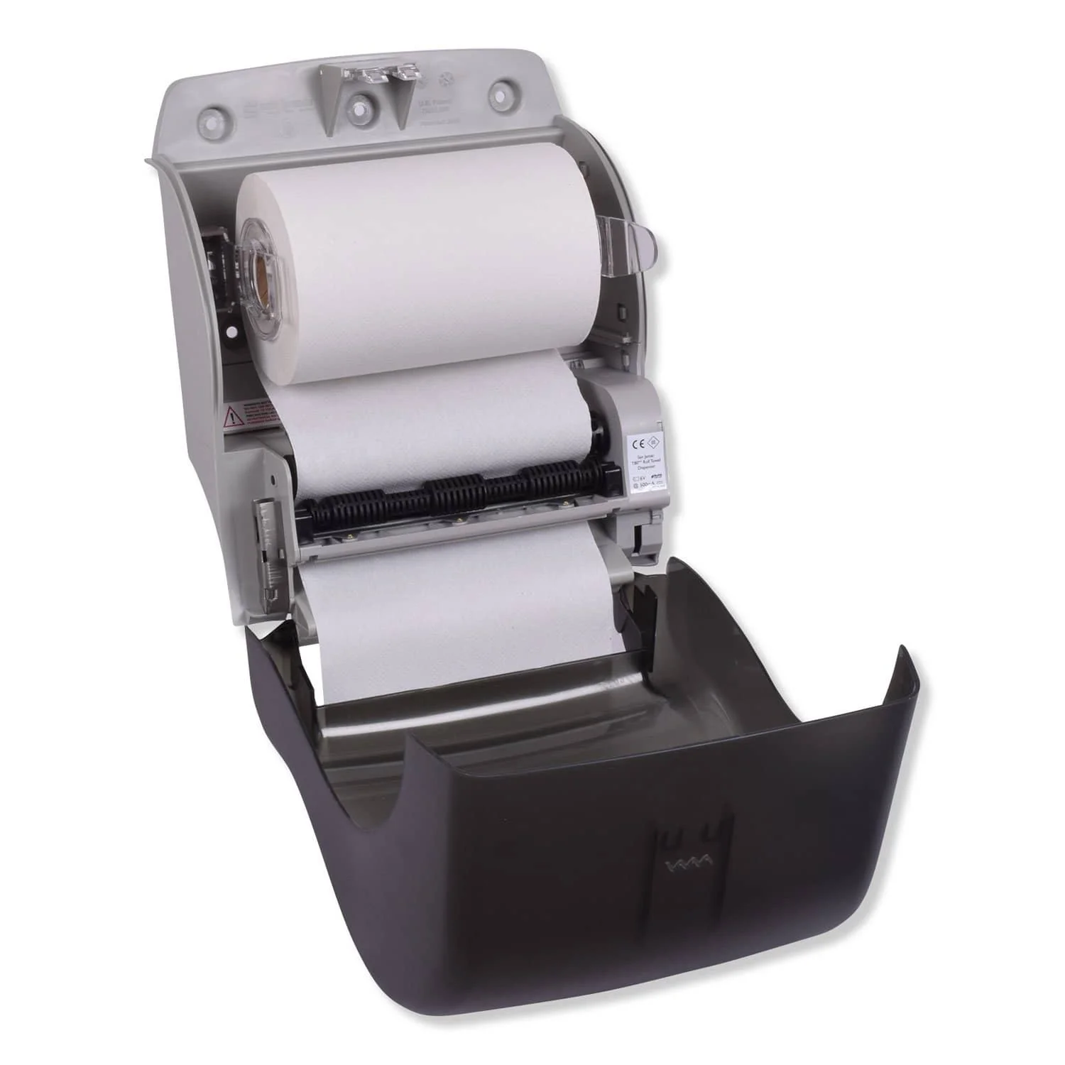 Tork Hand Towel Dispenser, Plastic, 8" X 9.12" X 14.39", Translucent Smoke - TRK86ECO - Image 3